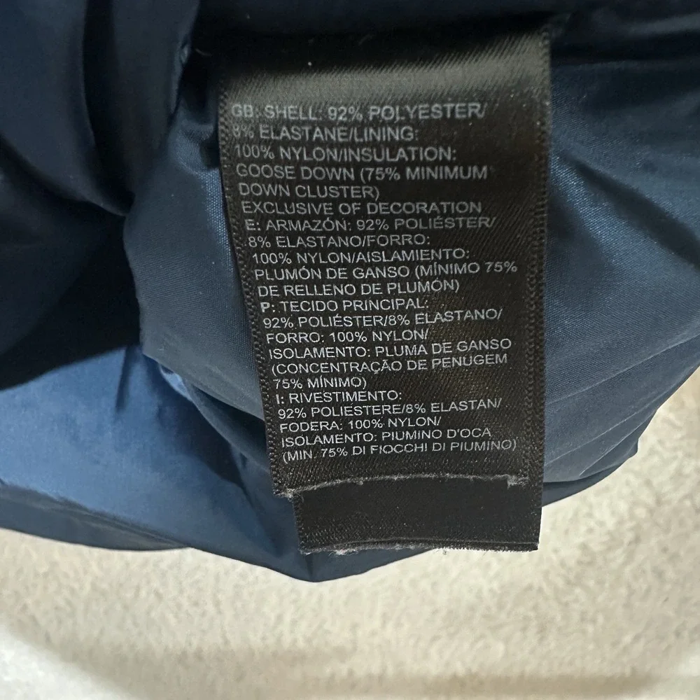 The North Face 550‎ Men's Quilted Puffer Snap T Button Teal Green Jacket Size M